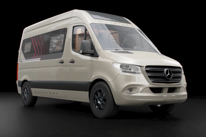 The Habiton exterior isn't as flashy as the Bürstner's all-new Signature motorhome, but it's an attractive camper van with a touch of added color and style