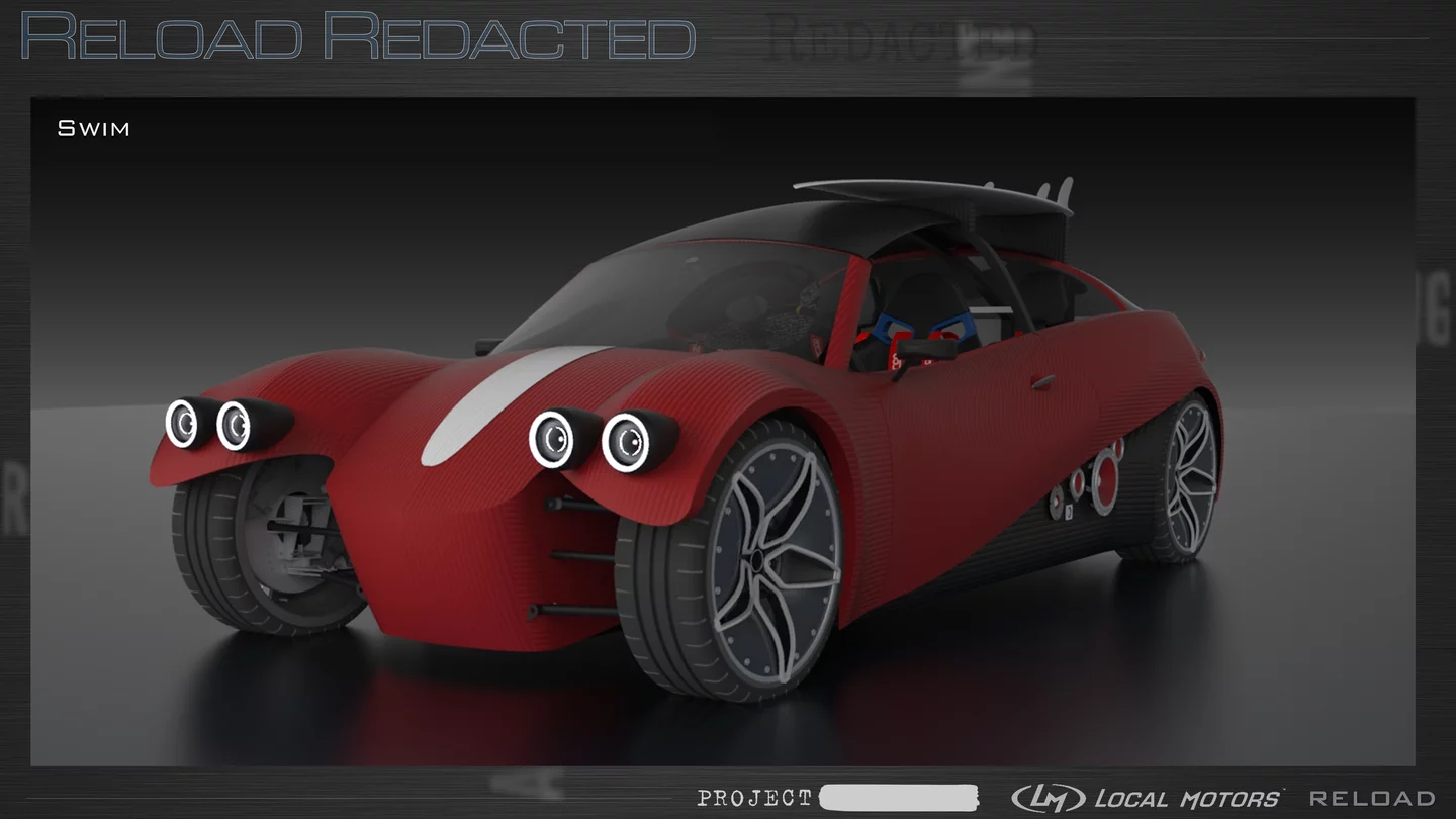 Local Motors LM3D Swim: beach cruiser concept soon to become the first production 3D printed electric vehicle