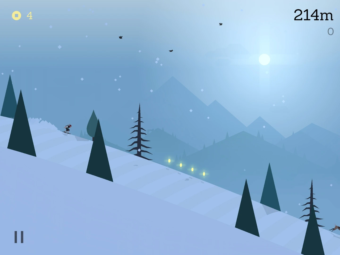 Alto's Adventure is set on an endless mountain slope