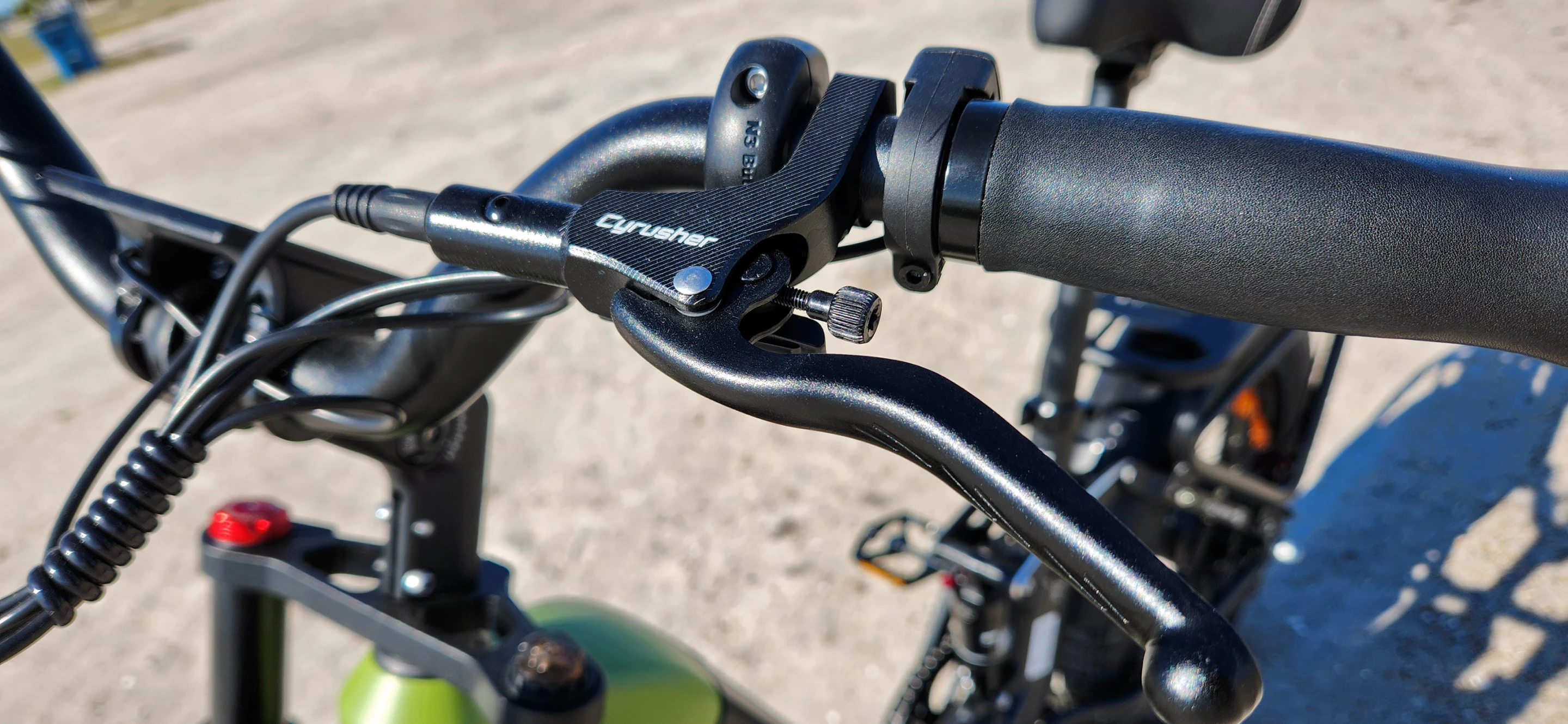 It's an interesting front master cylinder. It's branded "Cyrusher," so I'm not sure who actually makes them, but they seem to work pretty good.