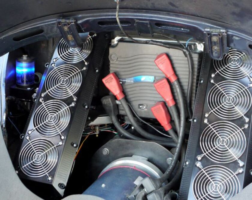 The E-Beetle's electric three-phase AC induction motor