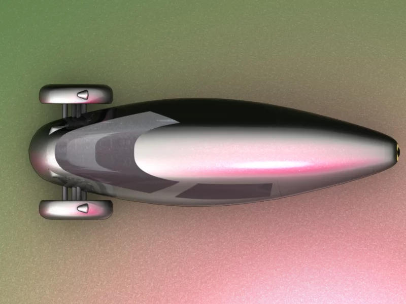 A rendering of what might be the final commercial version of the Raht Racer