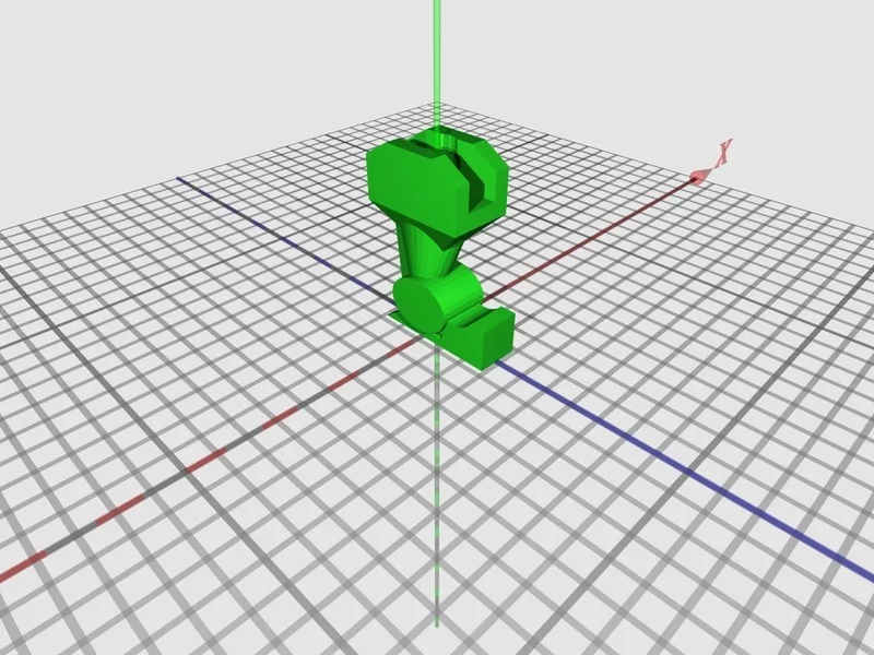 Larson's knight piece model, designed using Tinkercad
