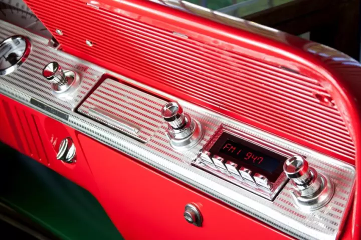The RetroSound Model Two installed in a Chevy Impala