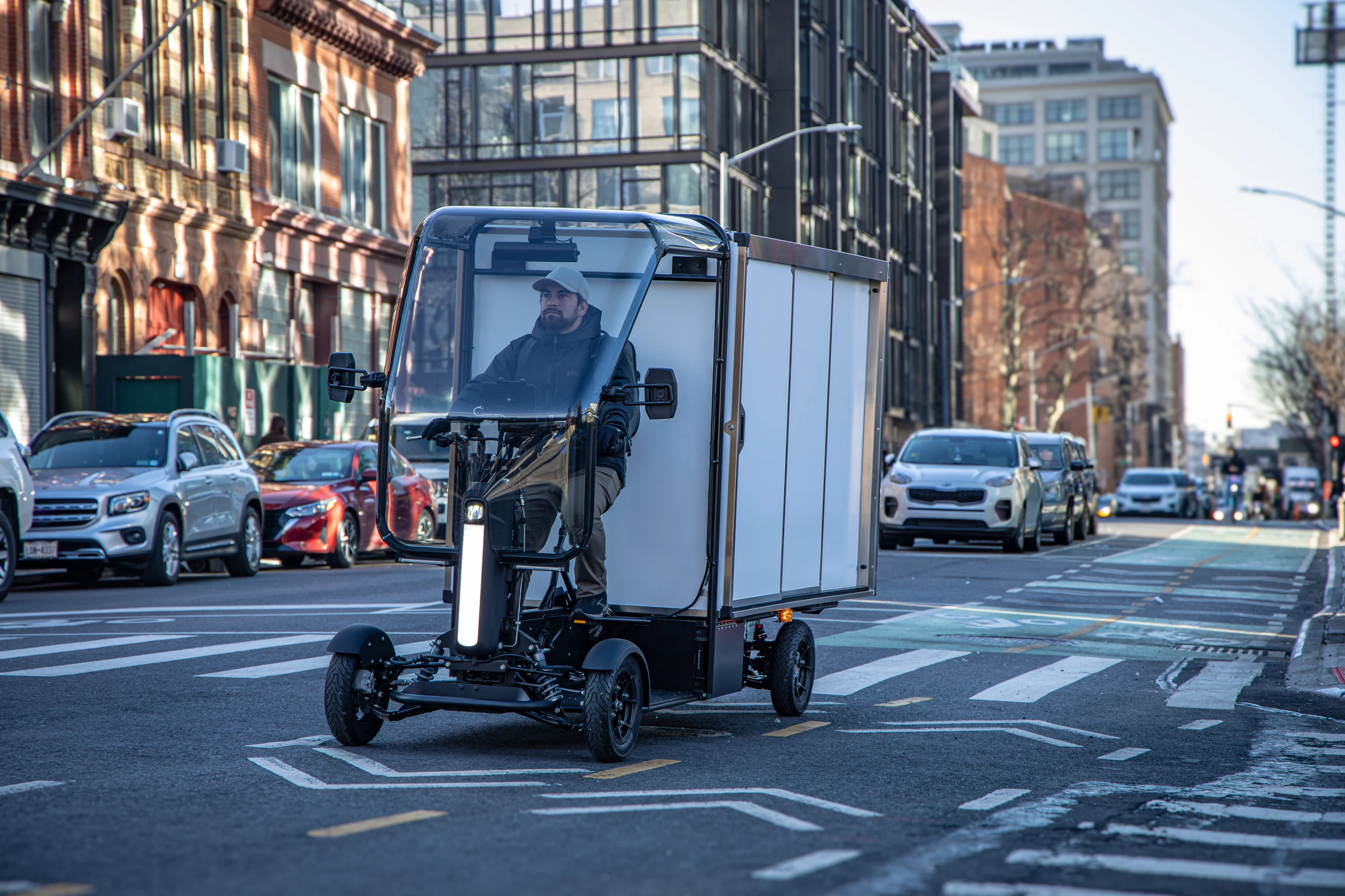 "The Fastport team has worked tirelessly to create the Fastport eQuad, a zero-emission alternative to delivery vans that solves the challenge of last mile urban logistics by meeting the needs of urban residents expecting on-demand deliveries of packages, groceries and other items"