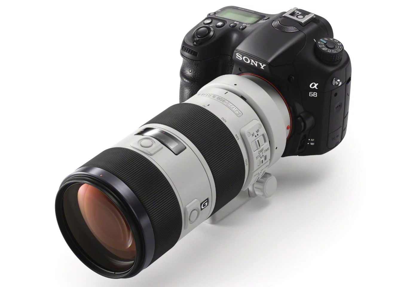 The Sony A68 uses Sony A-mount lenses