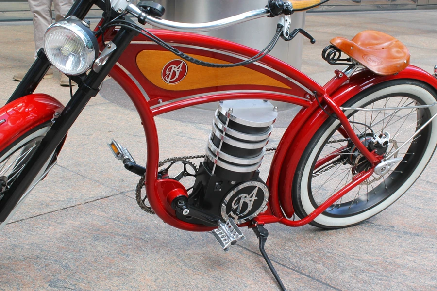 A front-side view of the B4 Bikes e-cruizer (Photo: Stu Robarts/Gizmag)