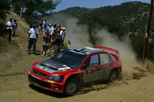 Gilles Panizzi's Mitsubishi Lancer WR finished eleventh and picked up on point