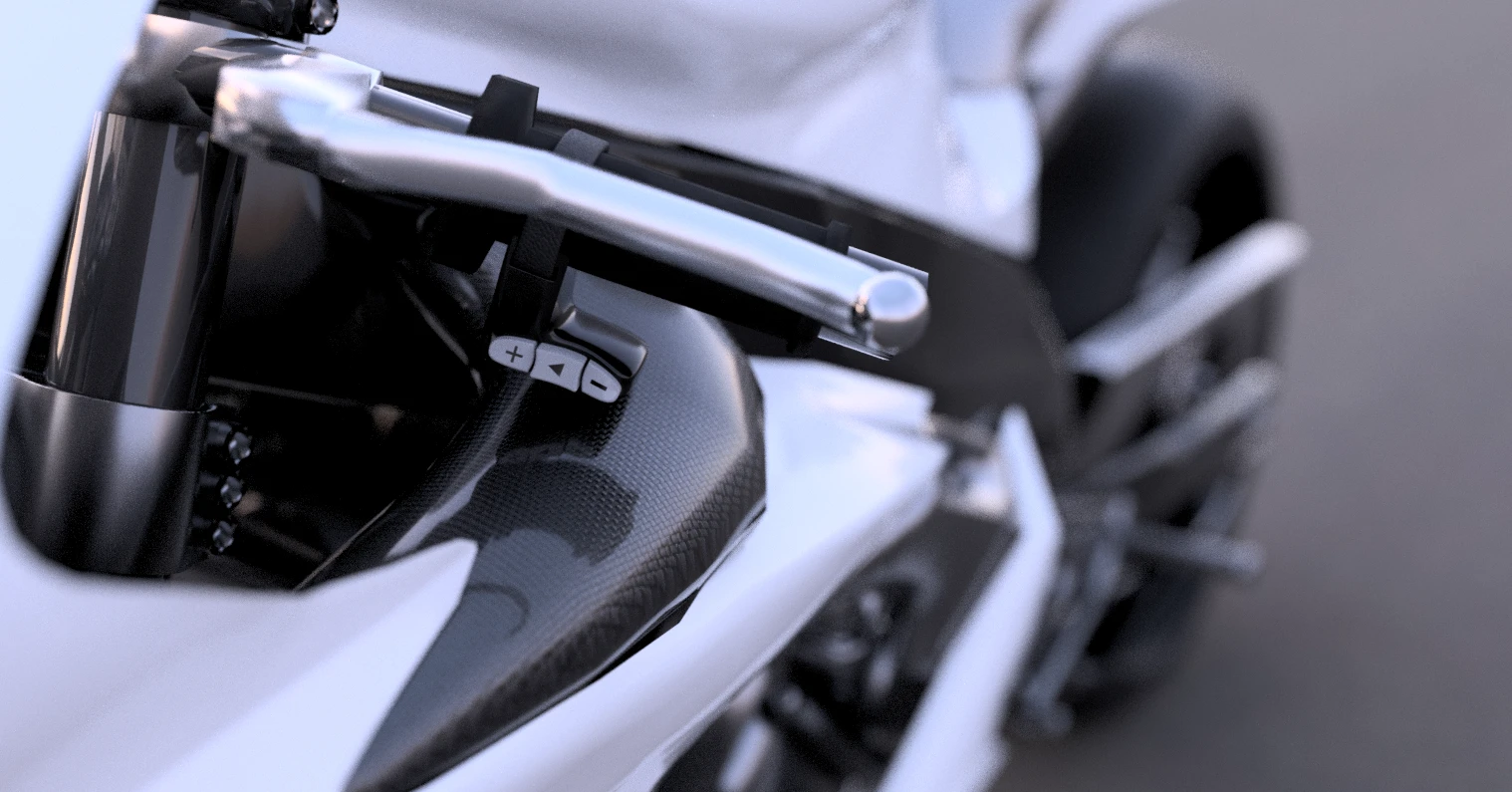 Slimbuds features remote handlebar mounted push-to-talk controls