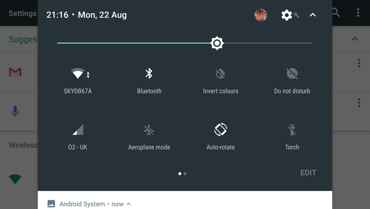 The ever-useful Quick Settings pane gets improved and can now be customized