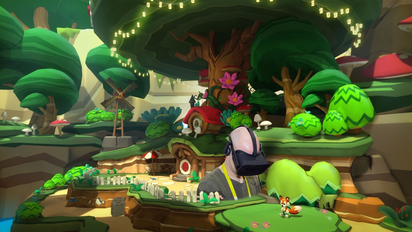 Our mockup of what it feels like playing Lucky's Tale