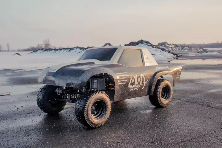 The Mammuth Rewarron RC car is billed as "remote controlled testosterone" by manufacturer Mammuth Works