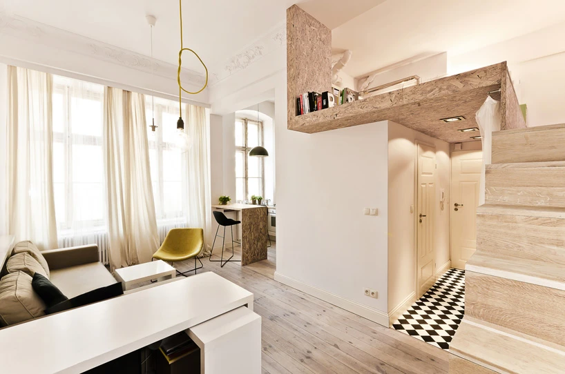 A blind door was also fitted to a spare wall, in a bid to increase the feeling of space