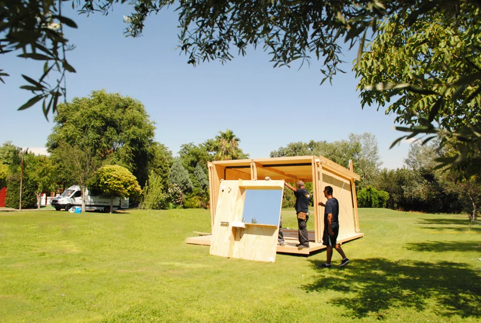 Photo showing construction process (Photo: Vivood)