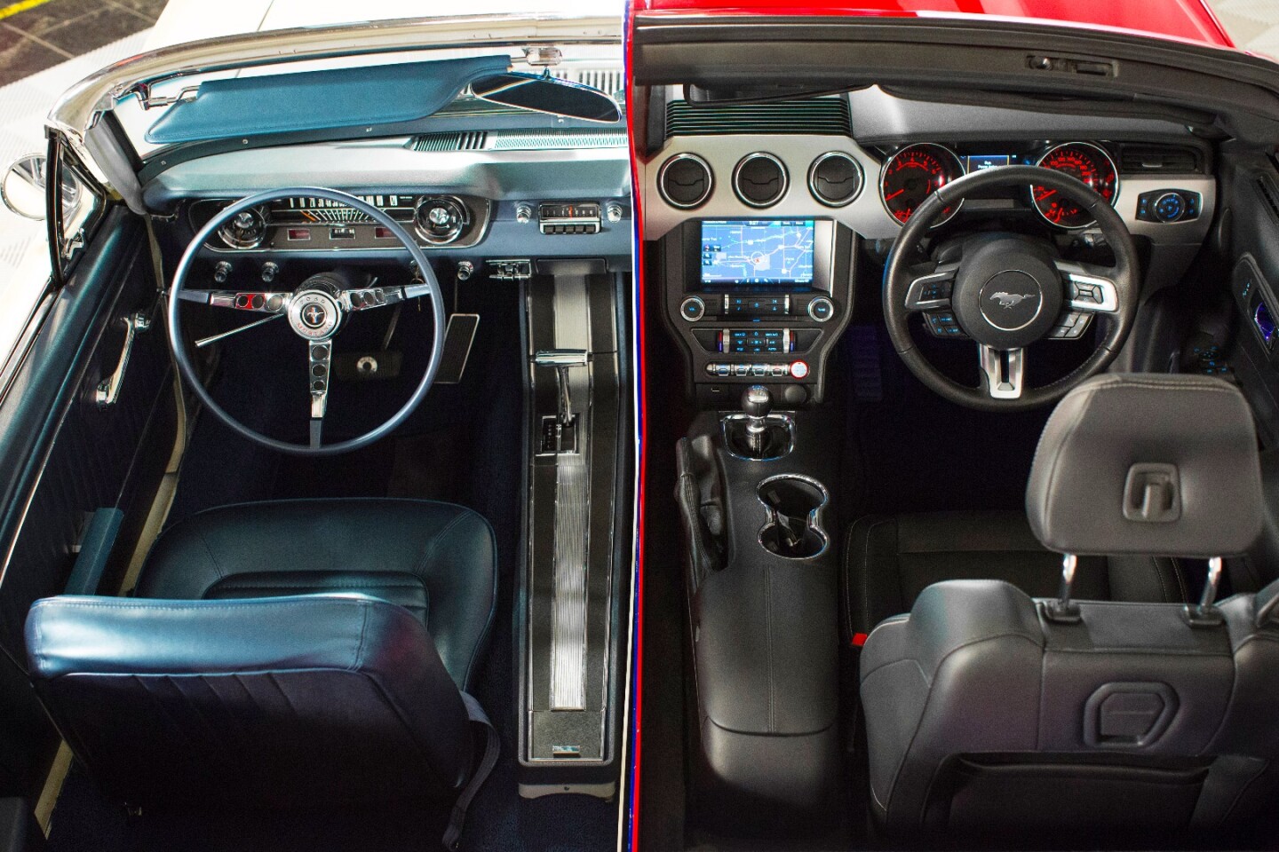 Left-hand 1965 Mustang driver's seat with right-hand 2015
