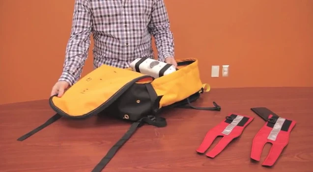 The cables can also be secured with ankle straps