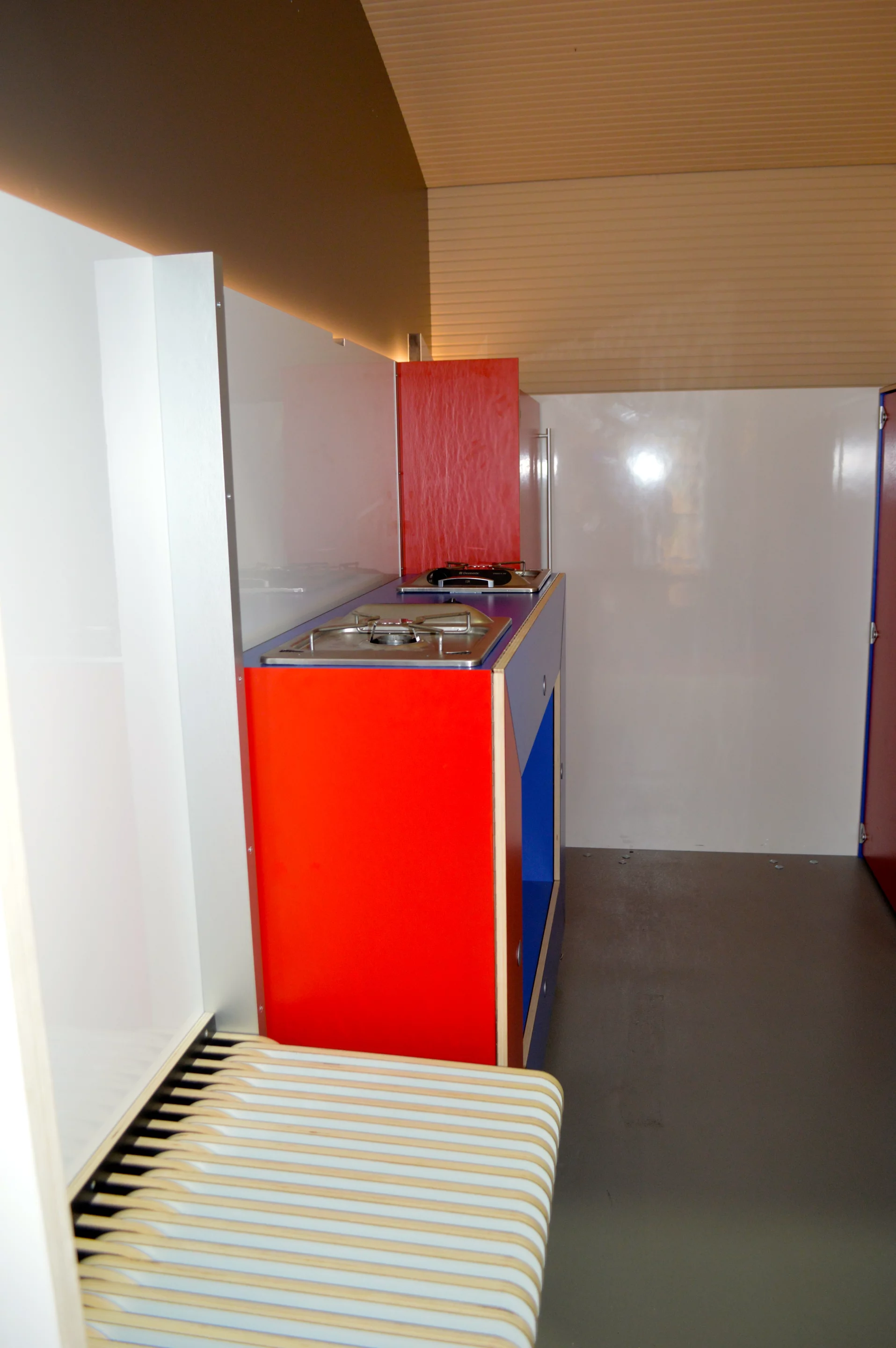 The Speed Wagon model on display at Dusseldorf had a kitchen unit and cabinetry