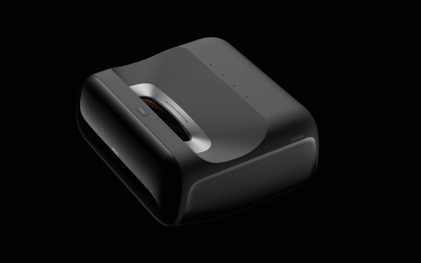 The JMGO O2S Ultra can throw 100-inch 4K imagery from just 5.75 inches away from the vertical display surface