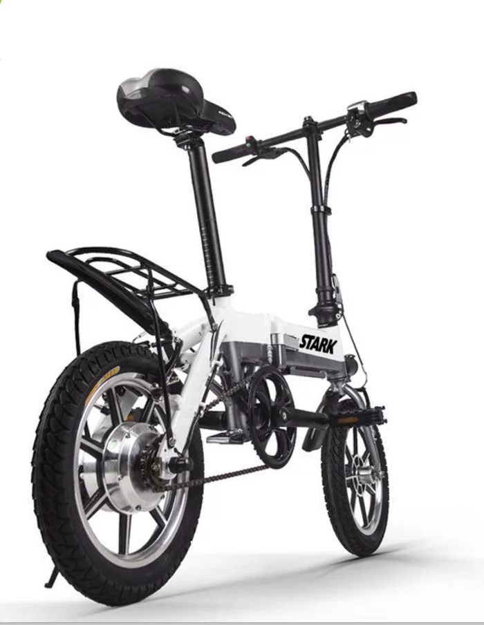 The Stark Drive Mini has a throttle only range of 9 miles, or 25 miles in pedal assist mode