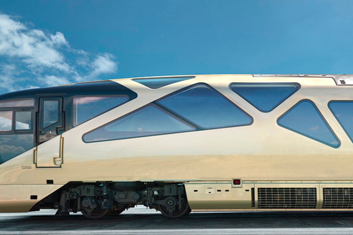 Japan's luxury Shiki-shima cruise train designed by famed automotive designer Ken Okuyama