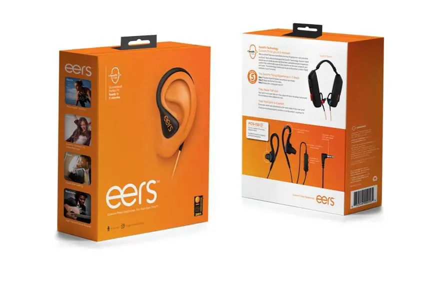Sonomax's eers earphones utilize the SonoFit fitting system, which pumps liquid silicone into the earpieces