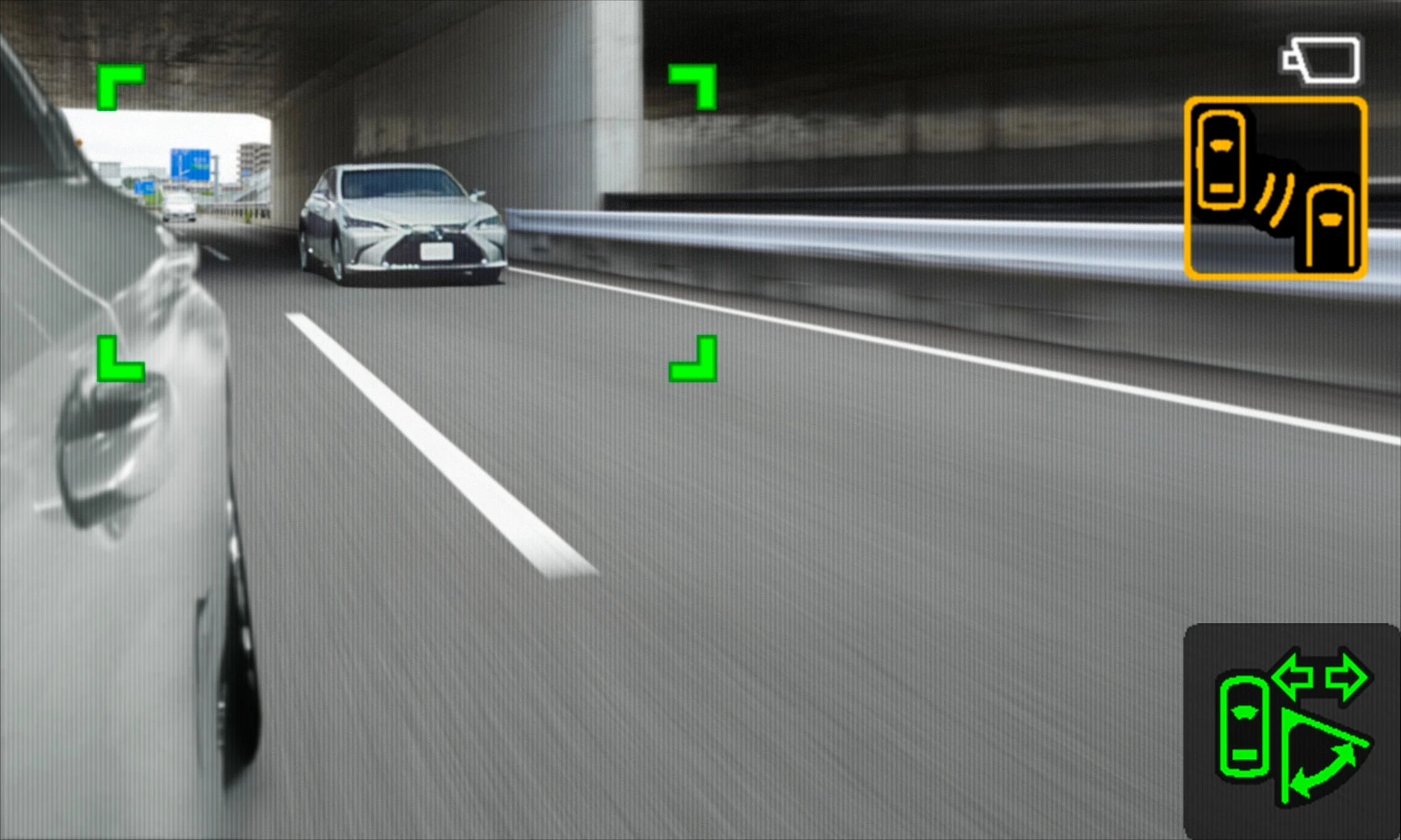 The digital mirrors appear to be able to track objects, and let you know if you're safe to merge