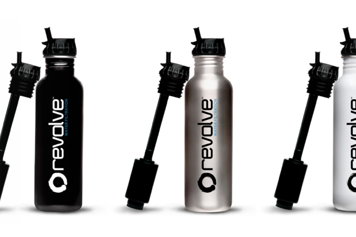 The Revolve tap water filter bottle