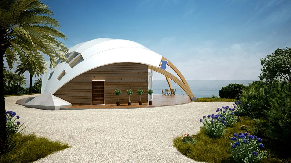 The Pearl passive solar house by David Fanchon