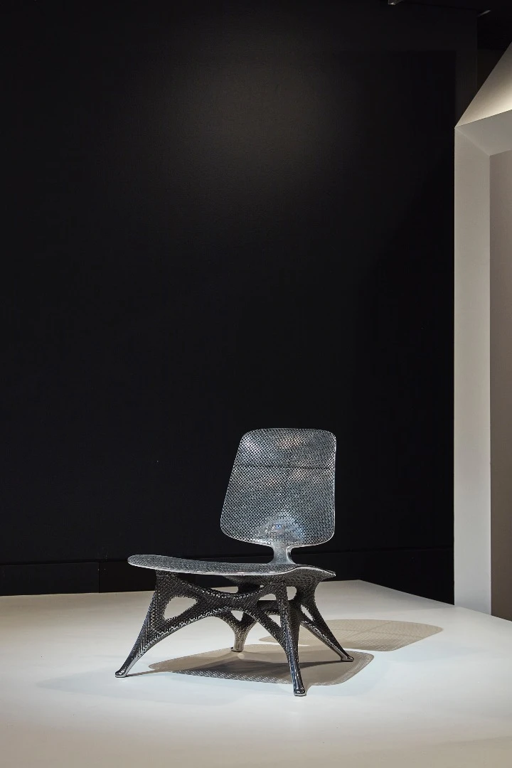 Installation view of Joris Laarman work on display in NGV Triennial at NGV International, 2017