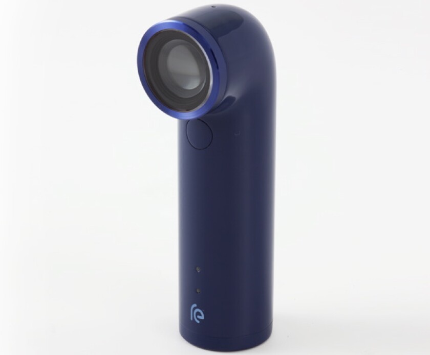 Footage/photos can be streamed to a paired smartphone (and onward to the cloud) via Bluetooth, and recorded on a user-supplied microSD card
