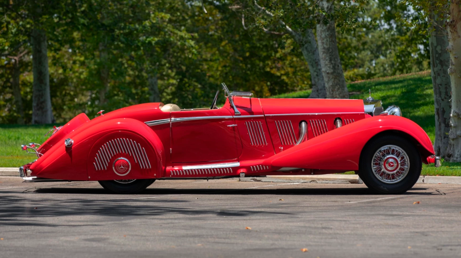 This 1937 Mercedes-Benz 540K Special Roadster will be available as part of the Mecum Gallery Exposition Sale during Monterey Car Week