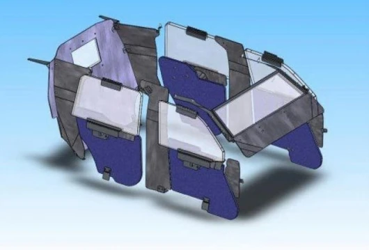 Labock sells and fits kits for nearly every major SUV - this is a schematic of the componentry fitted.