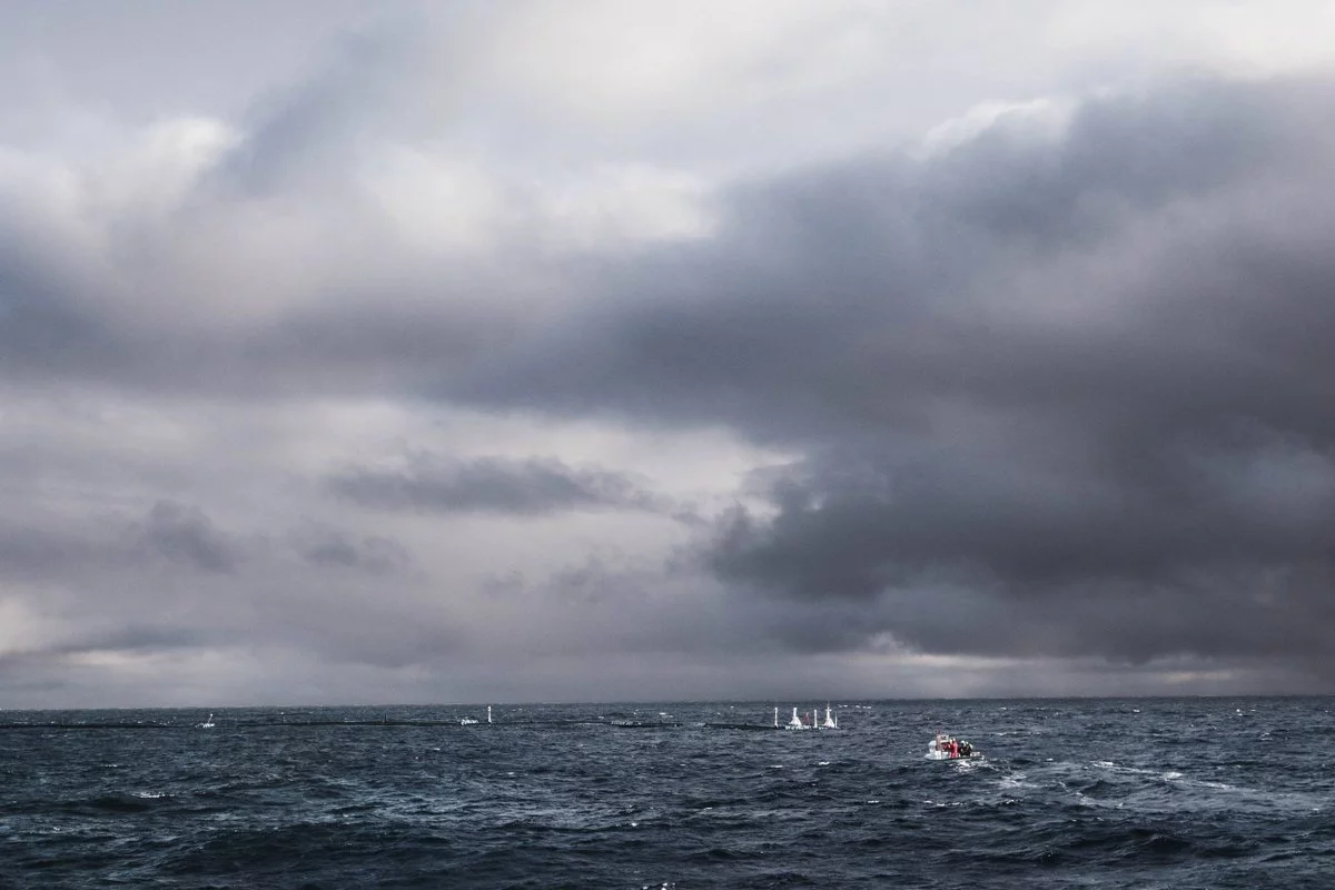The Ocean Cleanup Project's system undergoes testing in the Pacific