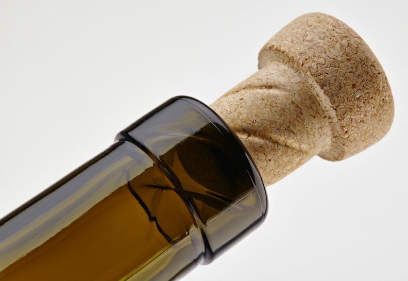 The Helix cork and bottle are designed to screw together