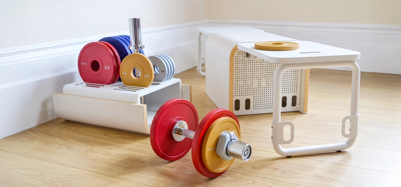 Rubber-coated weight plates protect your floors