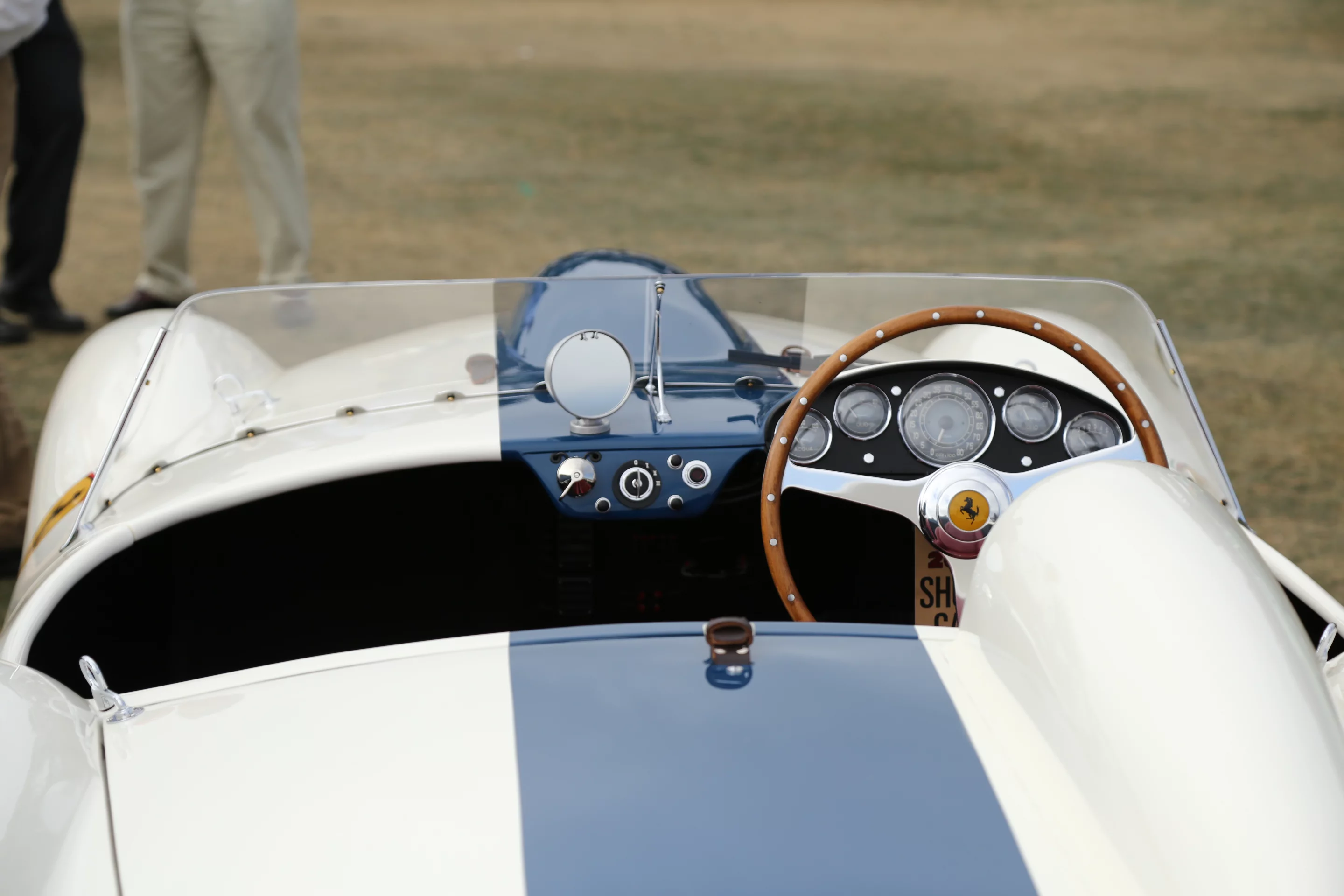 Looking over the tail of the award-winning 1954 Ferrari 250 Monza Scaglietti (Photo: Angus MacKenzie/Gizmag.com)