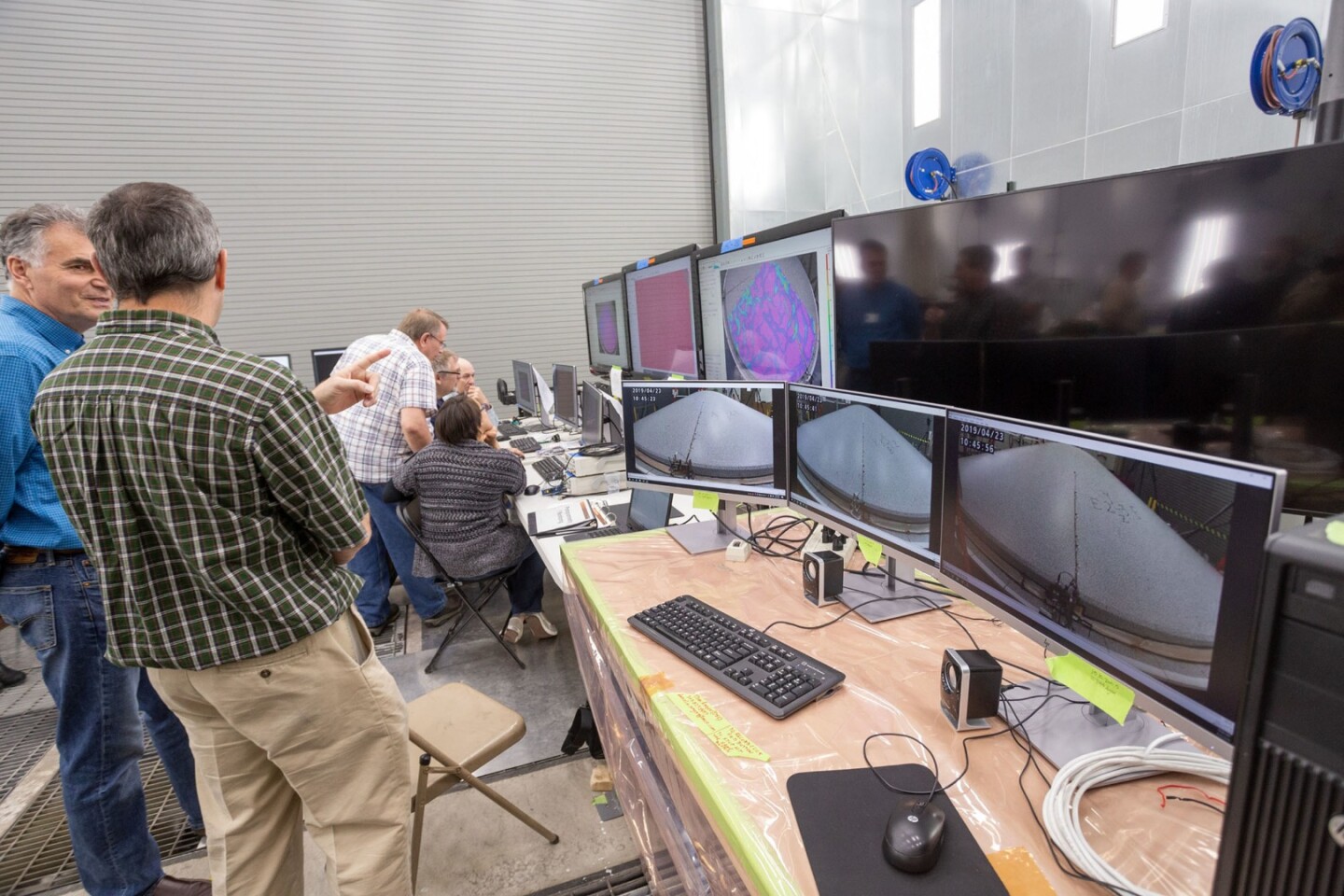 The shield was tested using a new photogrammetric technique
