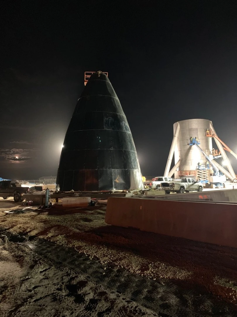 SpaceX's Starship under construction in Texas