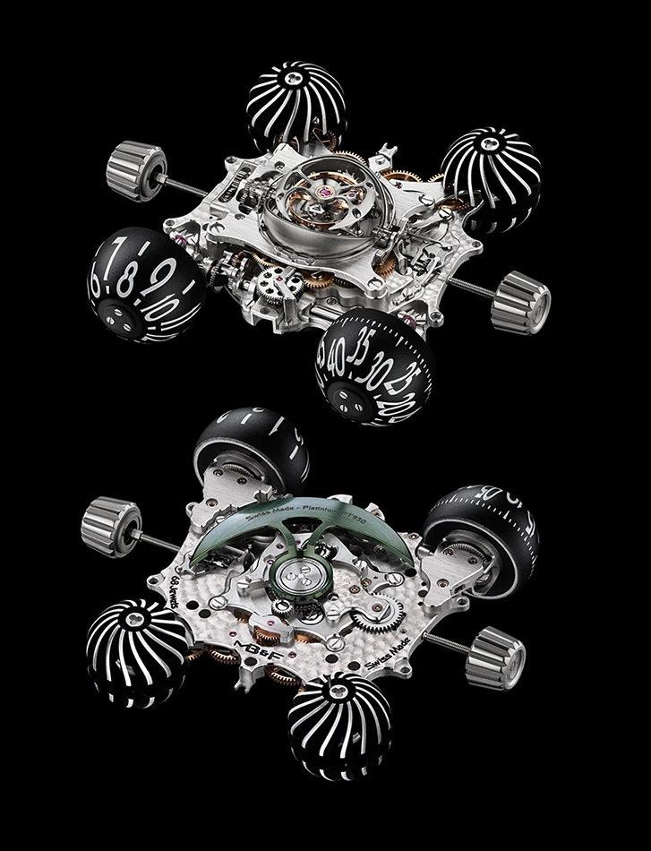 HM6 movement top and bottom view