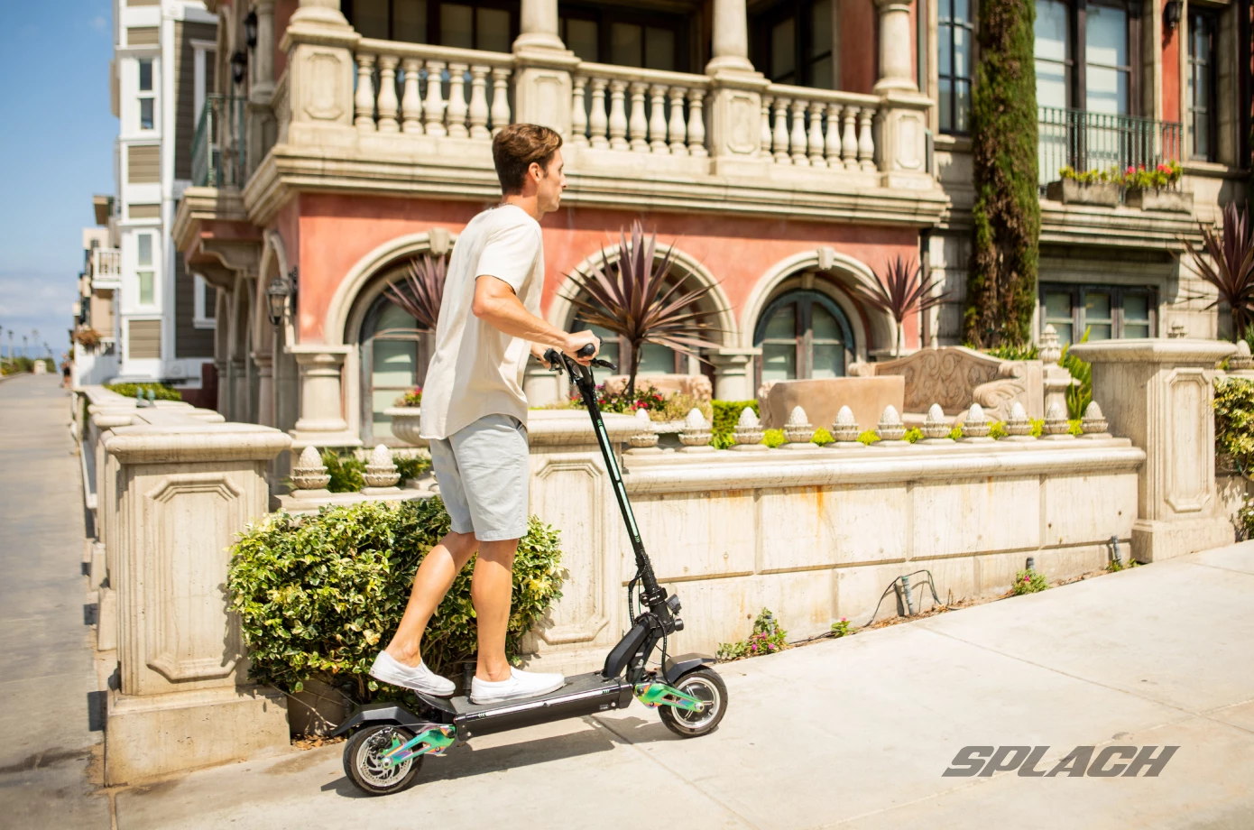 The Titan's powerful dual motors are able to tackle up to 35% inclines