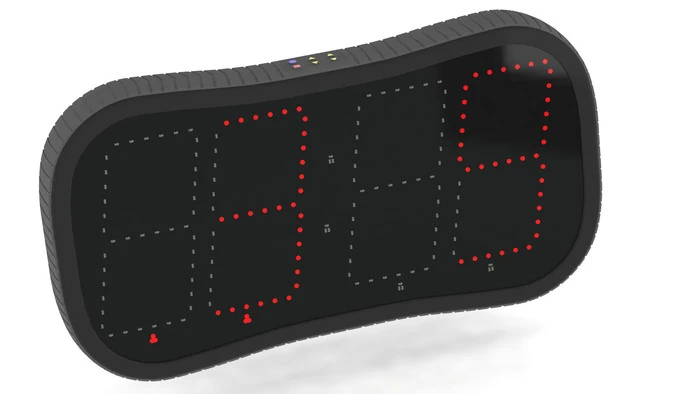 The large, bright digits can be seen from up to 200 feet away