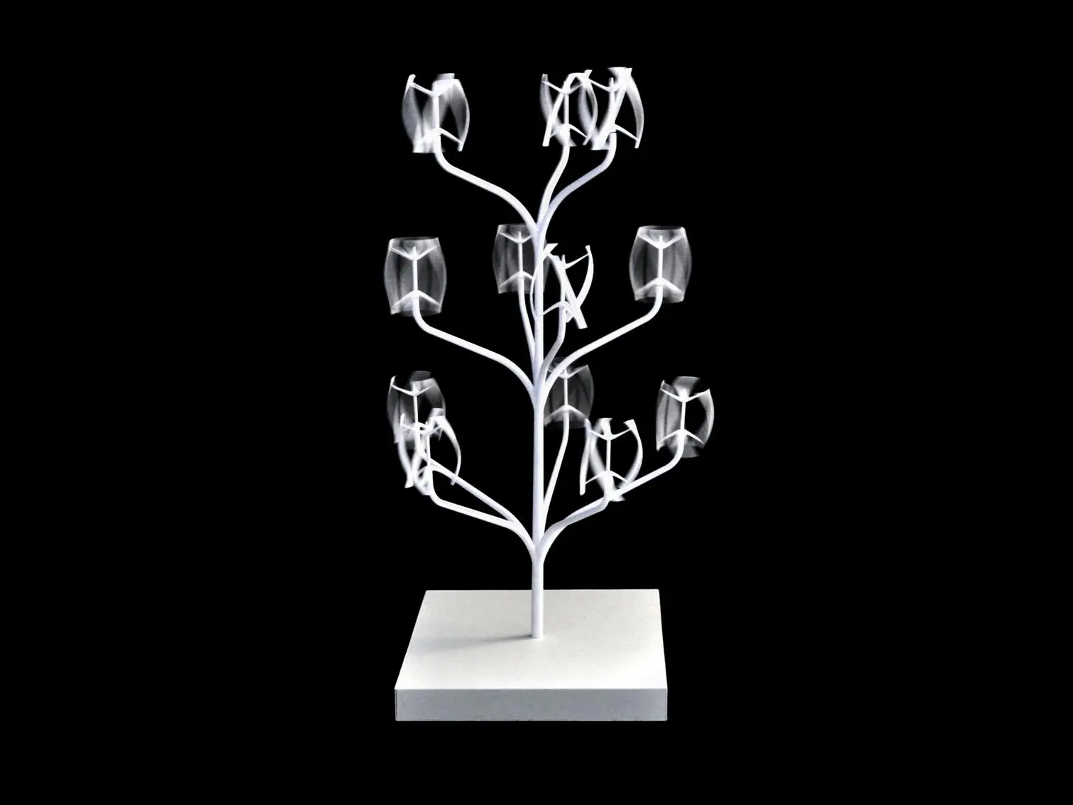 Rendering of a 12 turbine Power Flowers installation