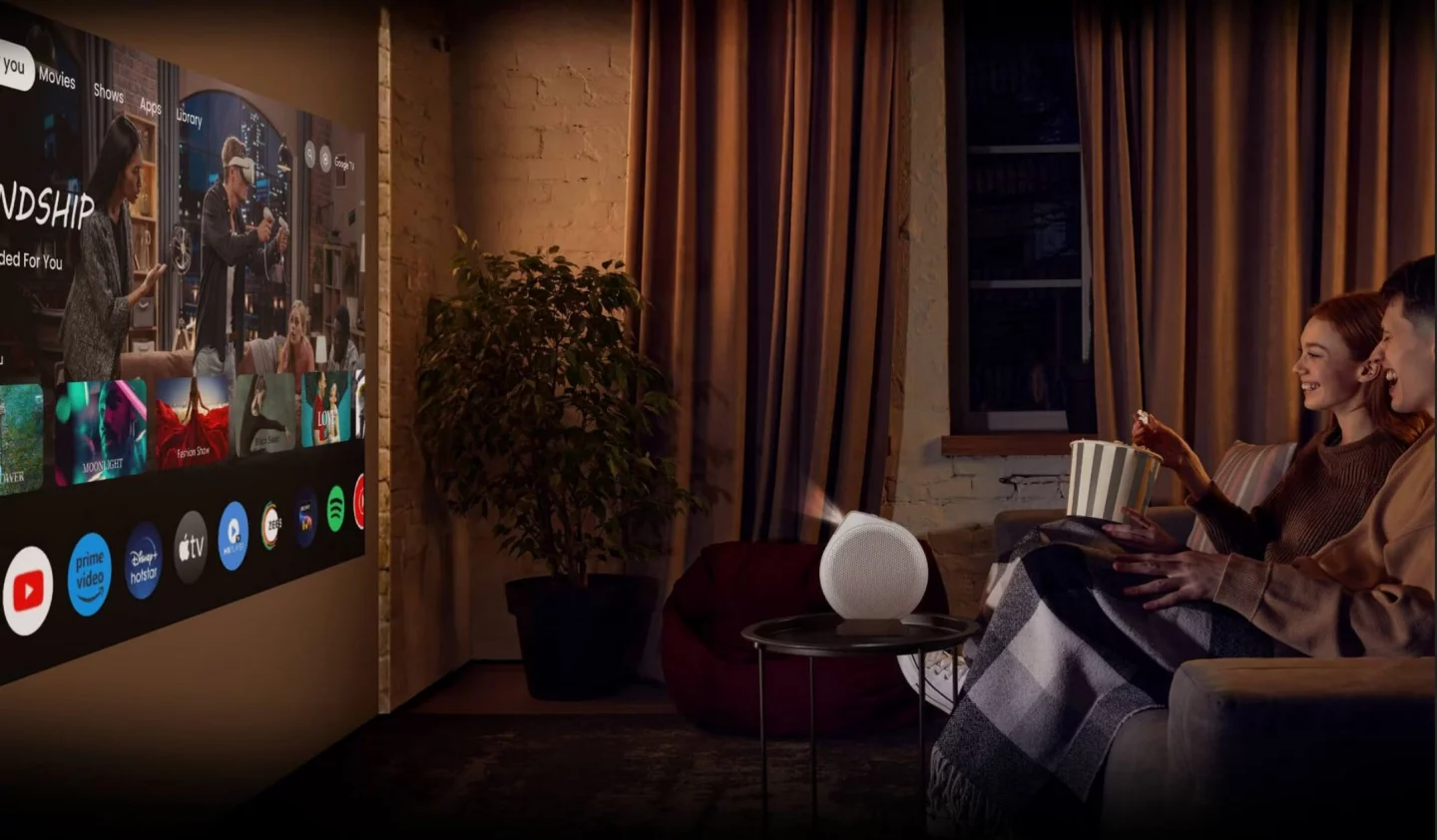 The GV32 runs Google TV for streaming entertainment over Wi-Fi, as well as access to thousands of apps