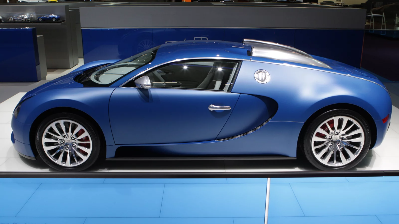 The Veyron Bleu Centenaire, produced to celebrate the company's 100th anniversary