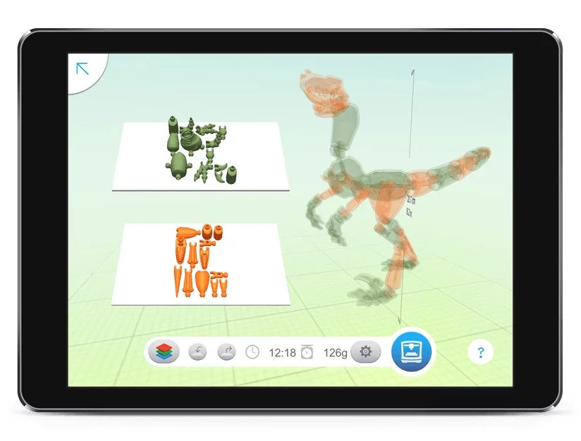 The ThingMaker Design App lets users create toys to print