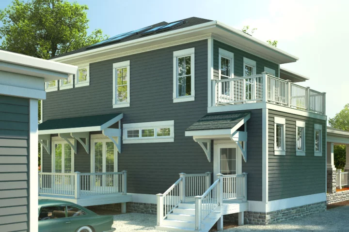 A family recently moved into a prototype Active House, which uses natural lighting and ventilation to reduce its energy consumption while still blending in with the architecture of the surrounding neighborhood