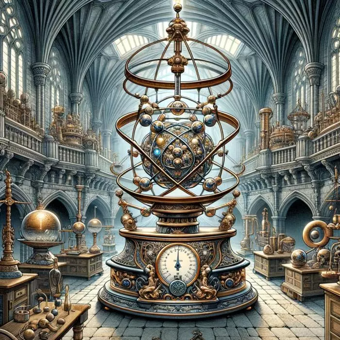 An artistic impression of an experiment that could search for fluctuations in spacetime by precisely weighing a mass