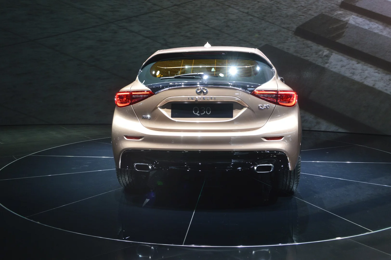 The Infiniti Q30, on display at the Frankfurt Motor Show