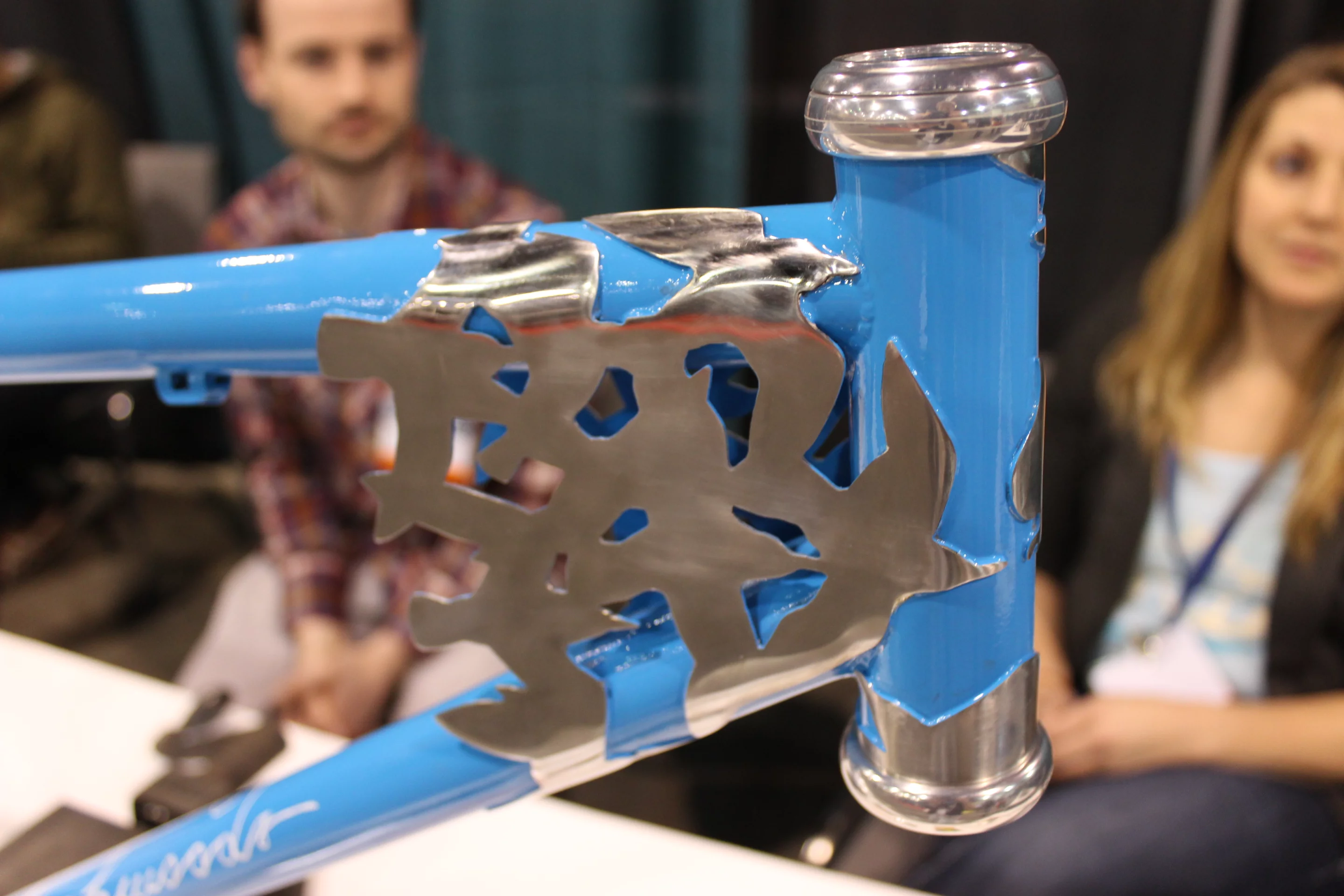 This frame from Backwoods Engineering sports stainless steel seagulls at the front, which look pretty but also add strength