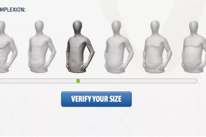 The Verisize app is designed to determine what size of clothing a person takes, without requiring them to take a series of measurements